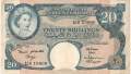 East Africa 20 Shillings, (1961-63)